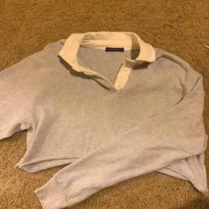 Sweatshirt material polo